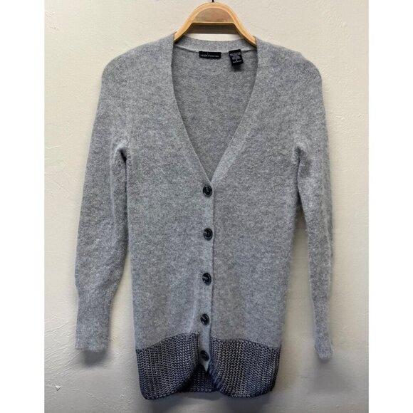 VTG Moda International Victorias Secret Cardigan Sweater Rabbit Hair Small Y2K - Picture 1 of 7